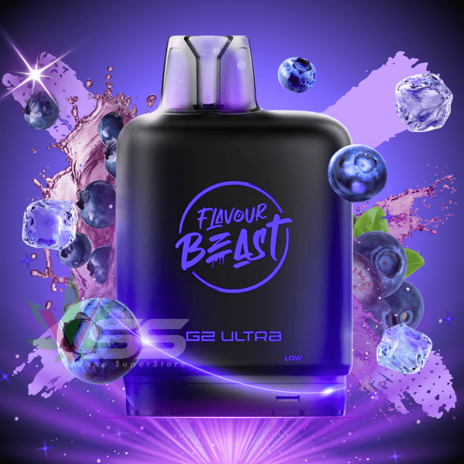Level X G2 Ultra Flavour Beast Pod 50k-Chuggin' Blueberry Sparkle Iced 20mg / 50000 Steinbach Vape SuperStore and Bong Shop Manitoba Canada