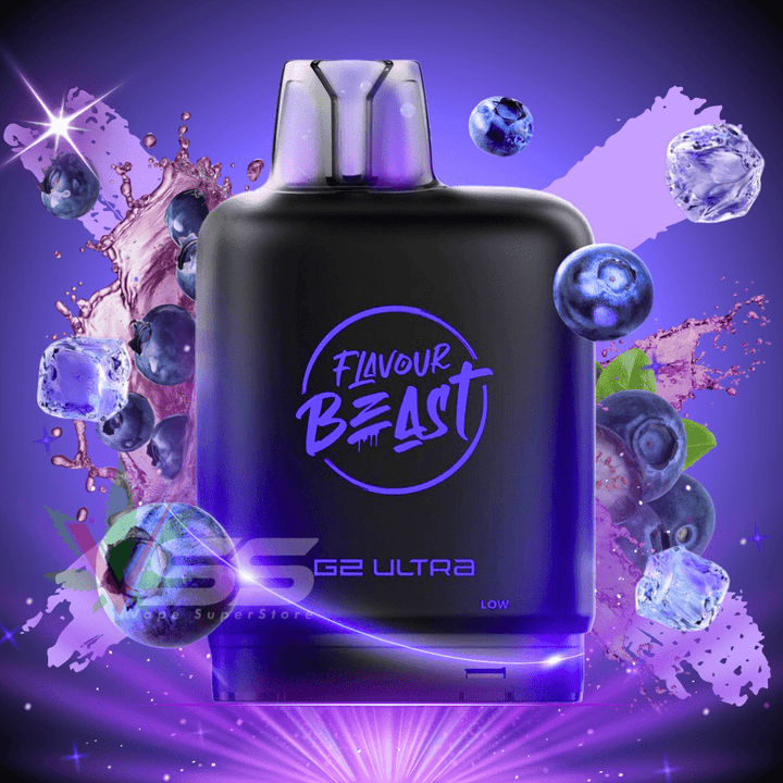 Level X G2 Ultra Flavour Beast Pod 50k-Chuggin' Blueberry Sparkle Iced 20mg / 50000 Steinbach Vape SuperStore and Bong Shop Manitoba Canada