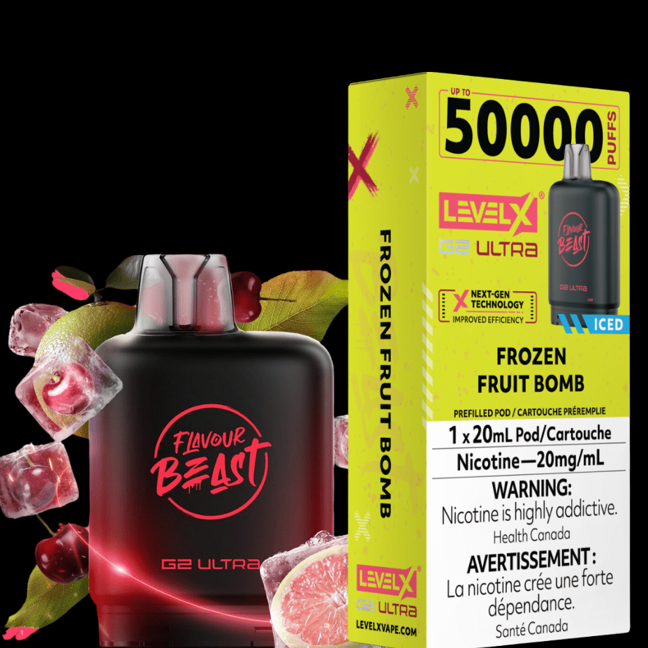 Level X G2 Ultra Flavour Beast Pod 50k-Frozen Fruit Bomb 20mg / 50000 Manitoba Vape SuperStore and Bong Shop