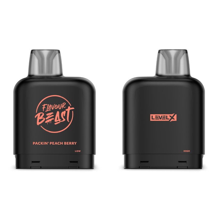 Level X Level X Flavour Beast Pod-Packin' Peach Berry 20mg / 7000 Puffs Level X Flavour Beast Pod-Packin' Peach Berry-Vape SuperStore Manitoba