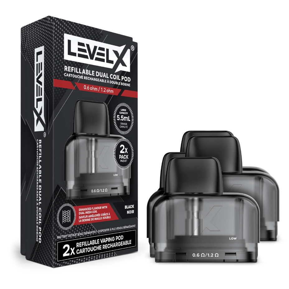Level X Refillable Pods - 2/pkg Steinbach Vape SuperStore and Bong Shop Manitoba Canada