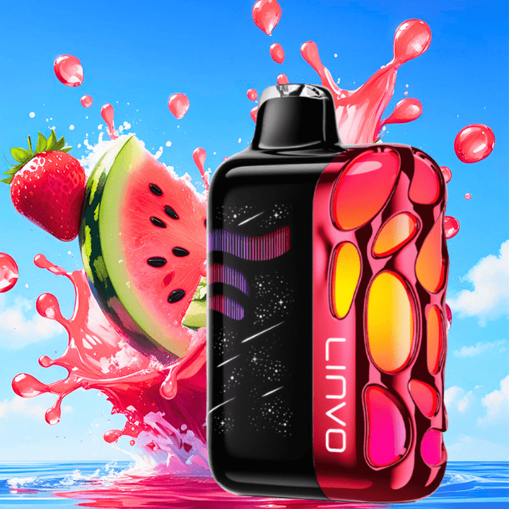 Linvo Rave 60k Disposable Vape-Strawberry Watermelon Ice 60000 Puffs / 20mg Steinbach Vape SuperStore and Bong Shop Manitoba Canada