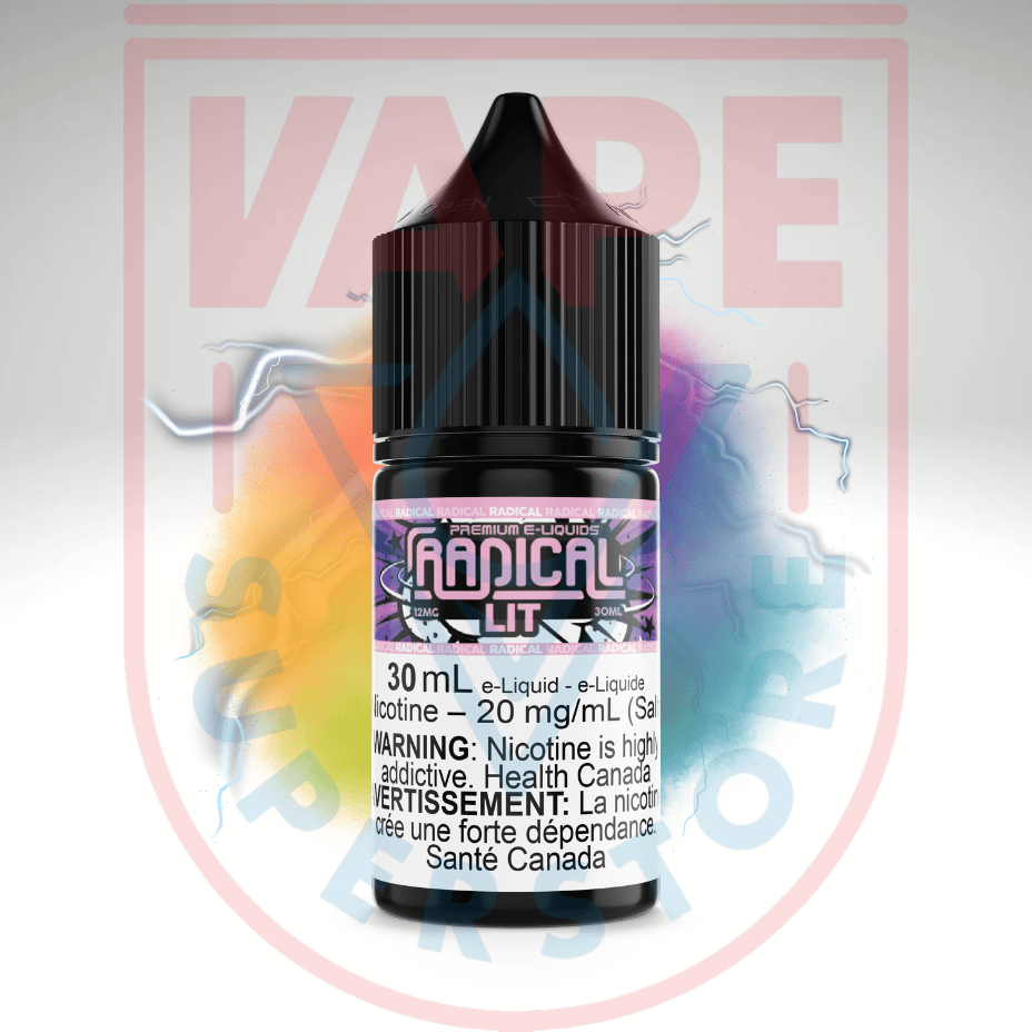 Lit Salt Nic by Radical E-liquid Steinbach Vape SuperStore and Bong Shop Manitoba Canada