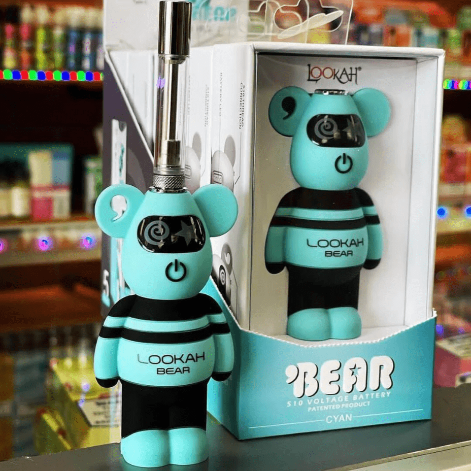 Lookah Bear 510 Thread Battery 500mAh / Blue Steinbach Vape SuperStore and Bong Shop Manitoba Canada
