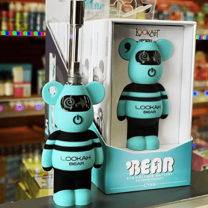 Lookah Bear 510 Thread Battery 500mAh / Blue Steinbach Vape SuperStore and Bong Shop Manitoba Canada