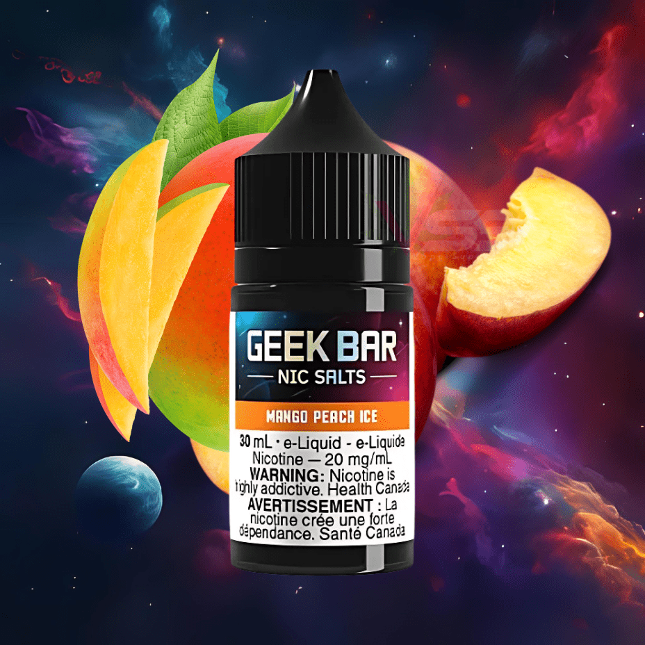 Mango Peach Ice By Geek Bar Nic Salt Steinbach Vape SuperStore and Bong Shop Manitoba Canada