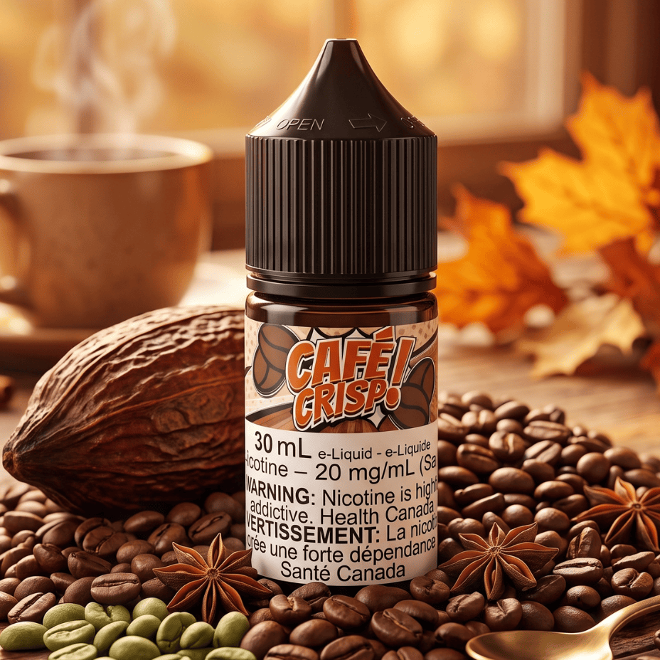 Maverick E-Liquid Cafe Crisp Salt Steinbach Vape SuperStore and Bong Shop Manitoba Canada