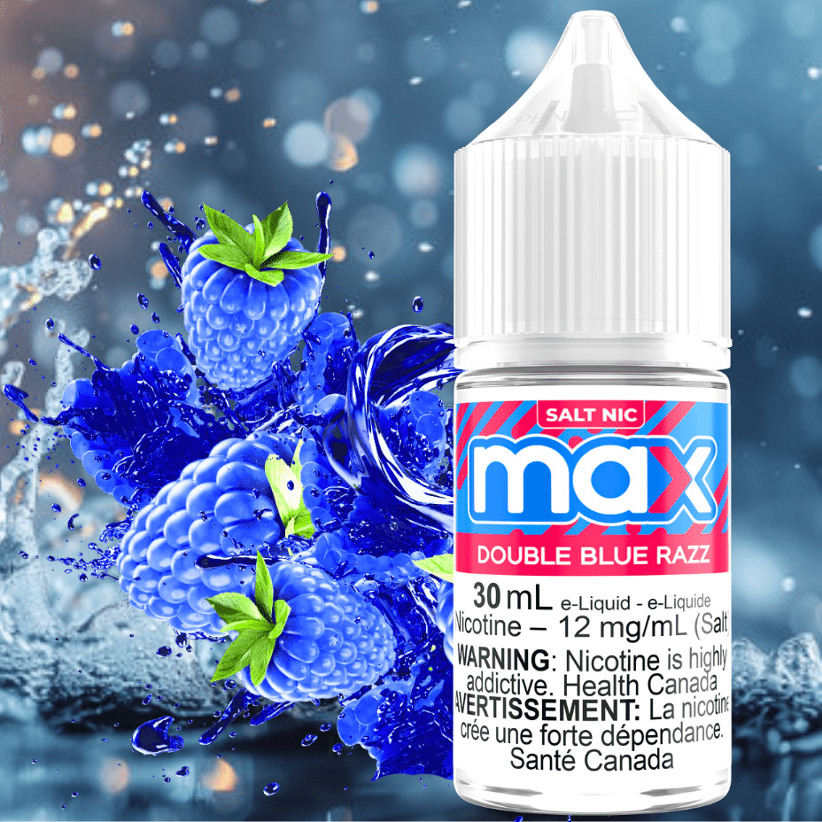 Max E-Liquid - Double Blue Razz Salt Steinbach Vape SuperStore and Bong Shop Manitoba Canada