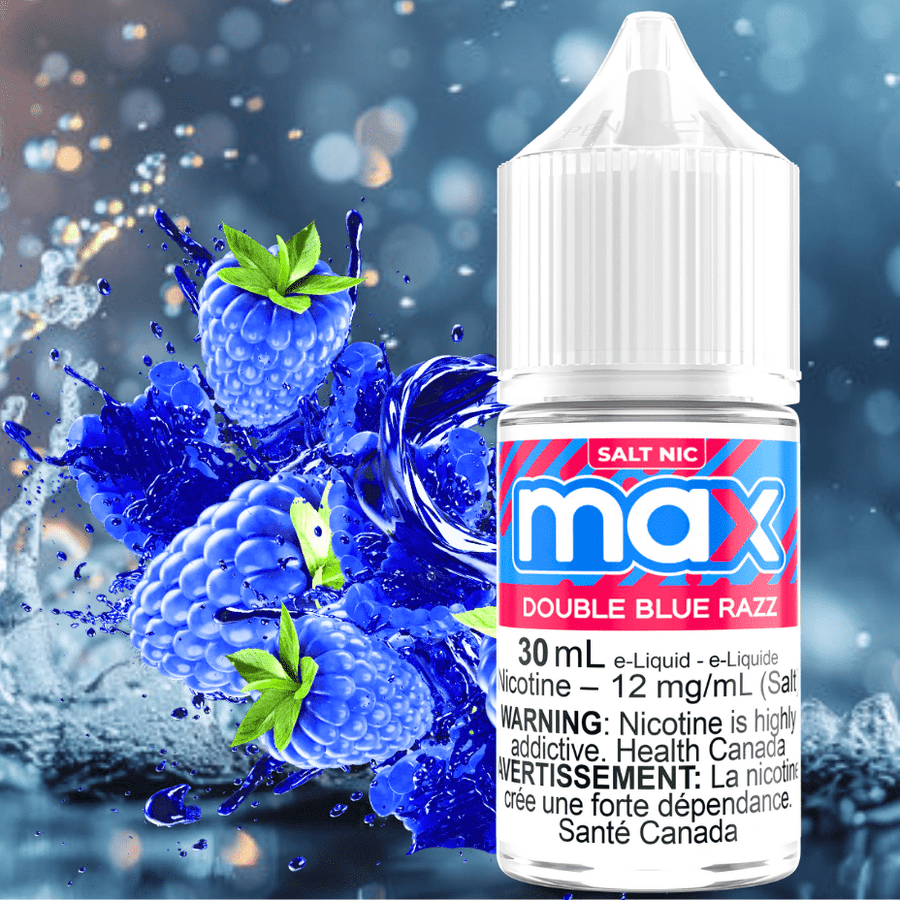 Max E-Liquid - Double Blue Razz Salt Steinbach Vape SuperStore and Bong Shop Manitoba Canada