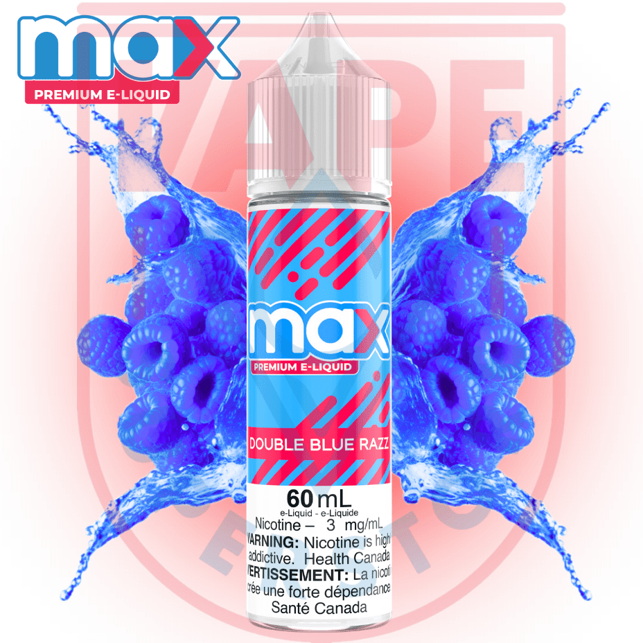 Max E-Liquid - Double Blue Razz Steinbach Vape SuperStore and Bong Shop Manitoba Canada
