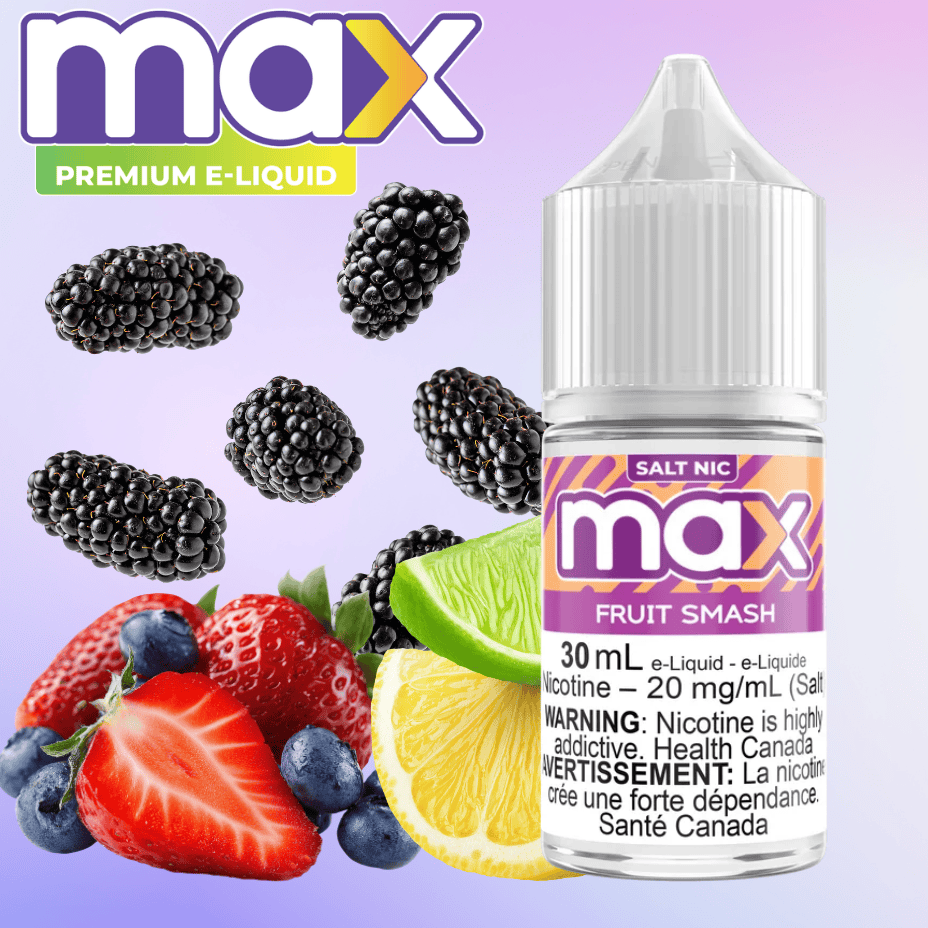 Max E-Liquid - Fruit Smash 30ml / 20mg Steinbach Vape SuperStore and Bong Shop Manitoba Canada