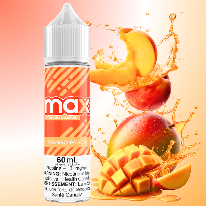 Max E-Liquid - Mango Peach Steinbach Vape SuperStore and Bong Shop Manitoba Canada