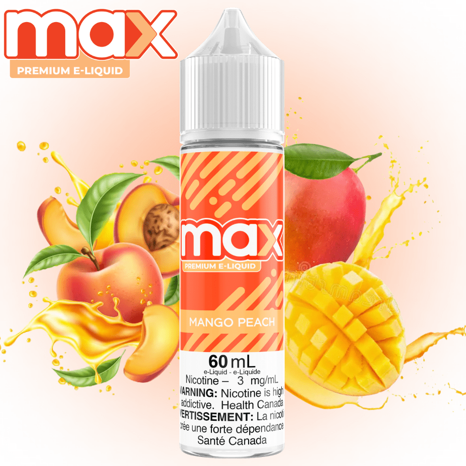 Max E-Liquid - Mango Peach 3mg Steinbach Vape SuperStore and Bong Shop Manitoba Canada