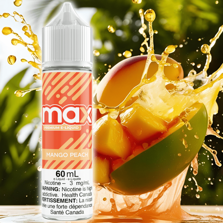 Max E-Liquid - Mango Peach Steinbach Vape SuperStore and Bong Shop Manitoba Canada