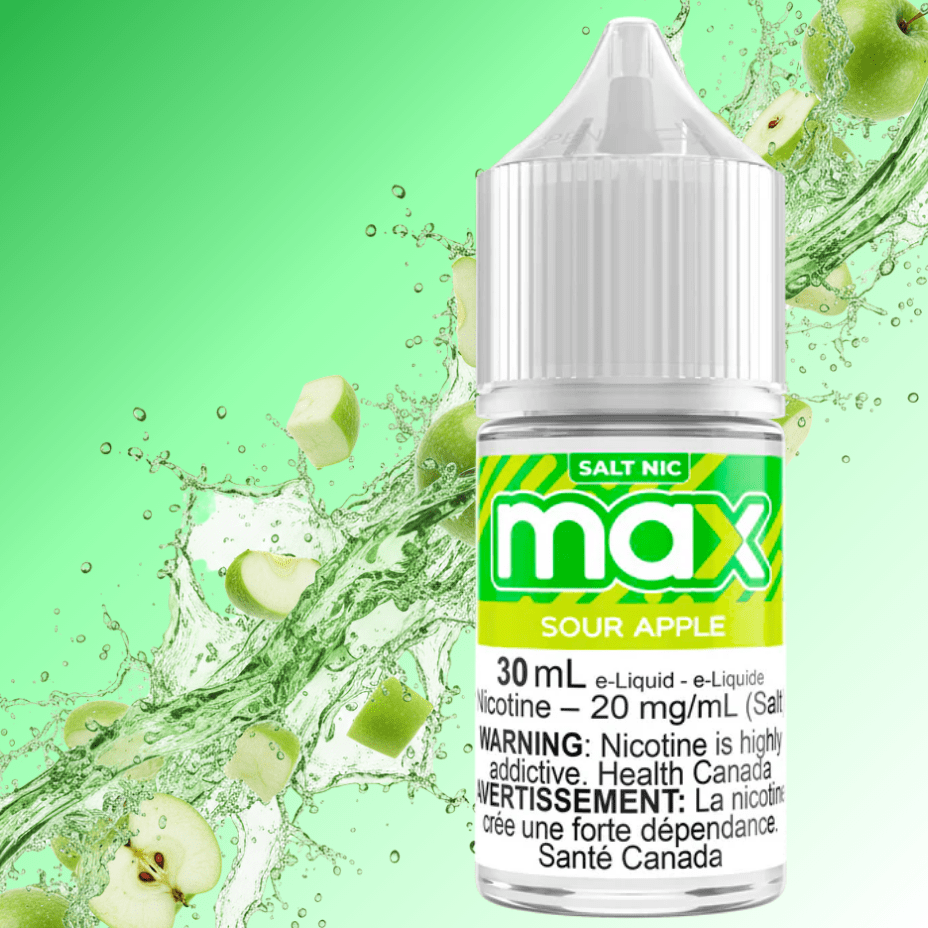 Max E-Liquid - Sour Apple Steinbach Vape SuperStore and Bong Shop Manitoba Canada