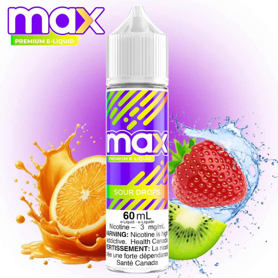 Max E-Liquid - Sour Drops 3mg Steinbach Vape SuperStore and Bong Shop Manitoba Canada