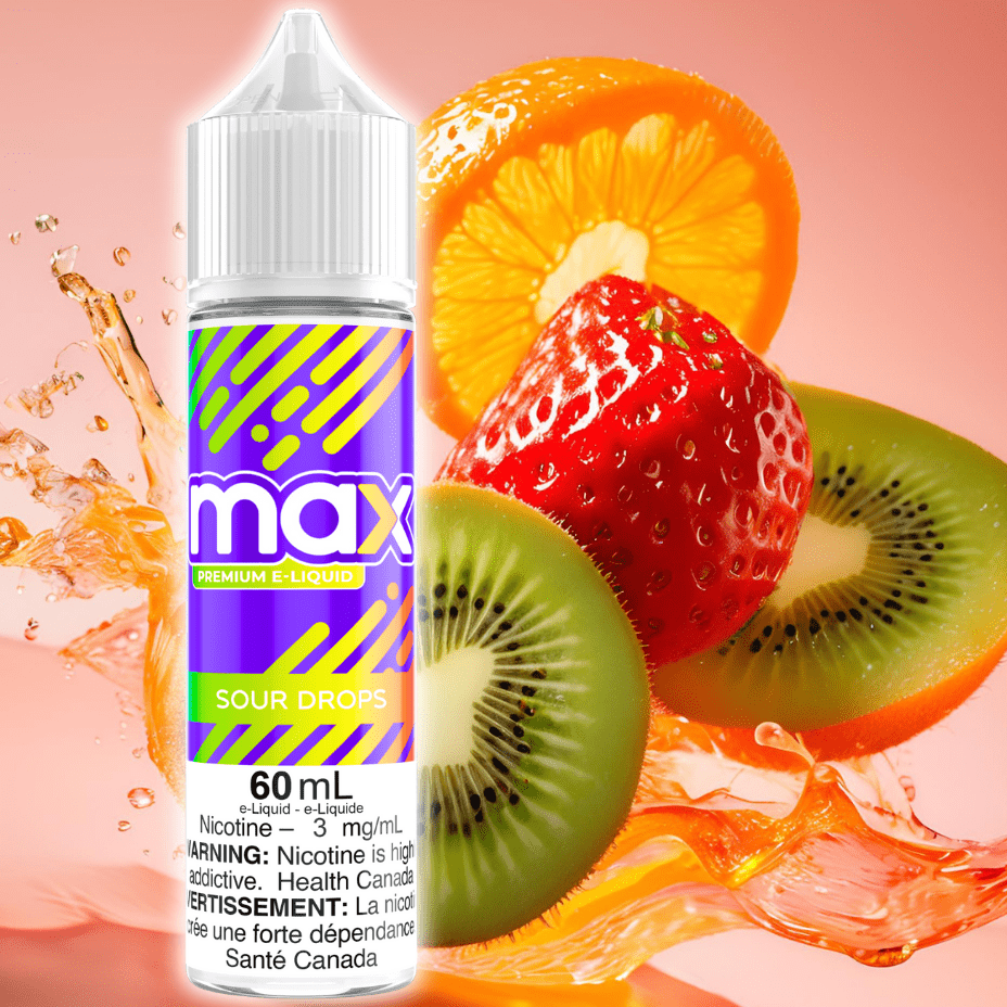 Max E-Liquid - Sour Drops Steinbach Vape SuperStore and Bong Shop Manitoba Canada