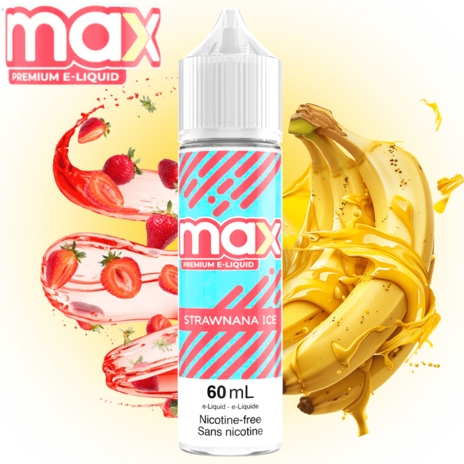 Max E-Liquid - Strawnana Ice 3mg Steinbach Vape SuperStore and Bong Shop Manitoba Canada
