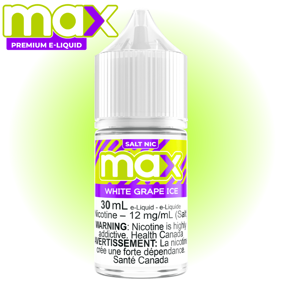 Max E-Liquid - White Grape Ice Salt Steinbach Vape SuperStore and Bong Shop Manitoba Canada