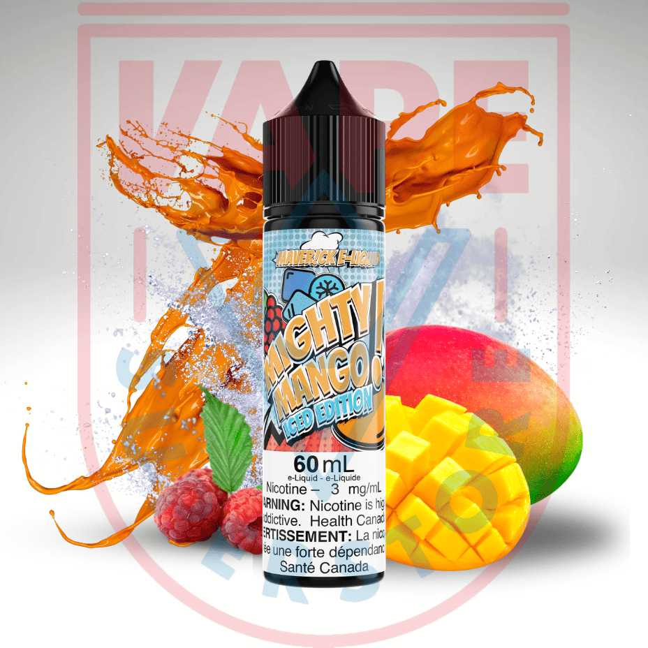 Mighty Mango Iced by Maverick E-Liquid Steinbach Vape SuperStore and Bong Shop Manitoba Canada