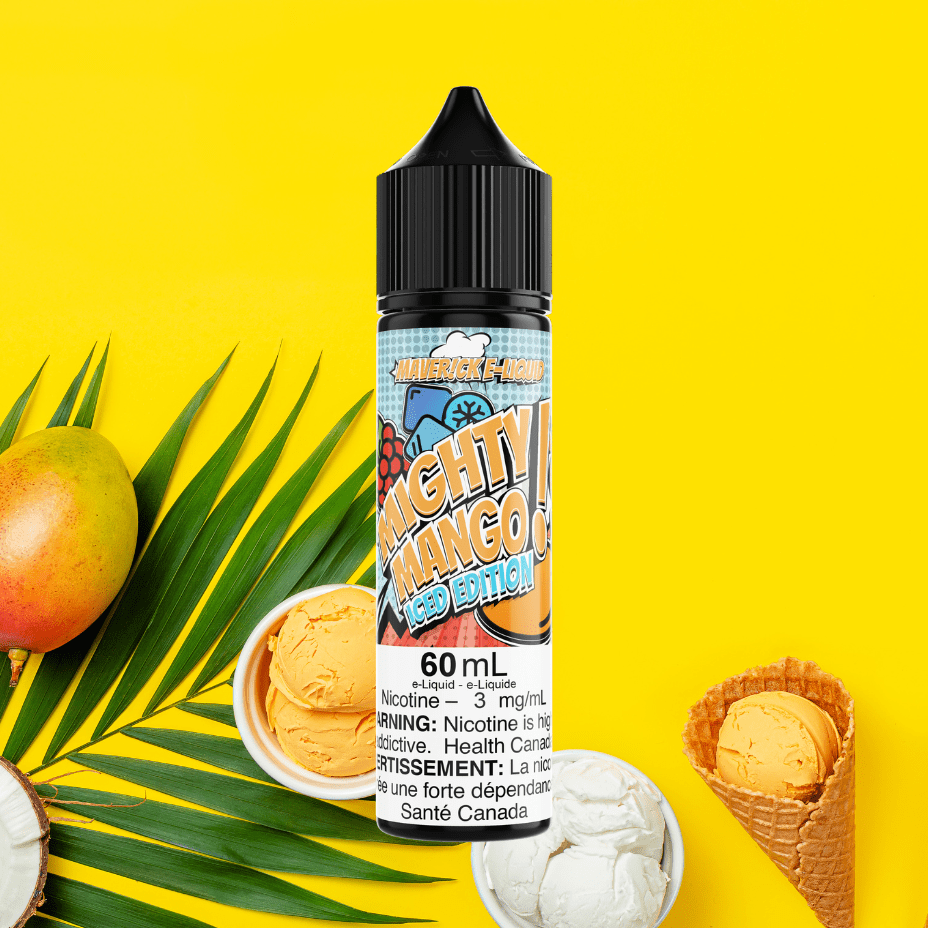 Mighty Mango Iced by Maverick E-Liquid Steinbach Vape SuperStore and Bong Shop Manitoba Canada