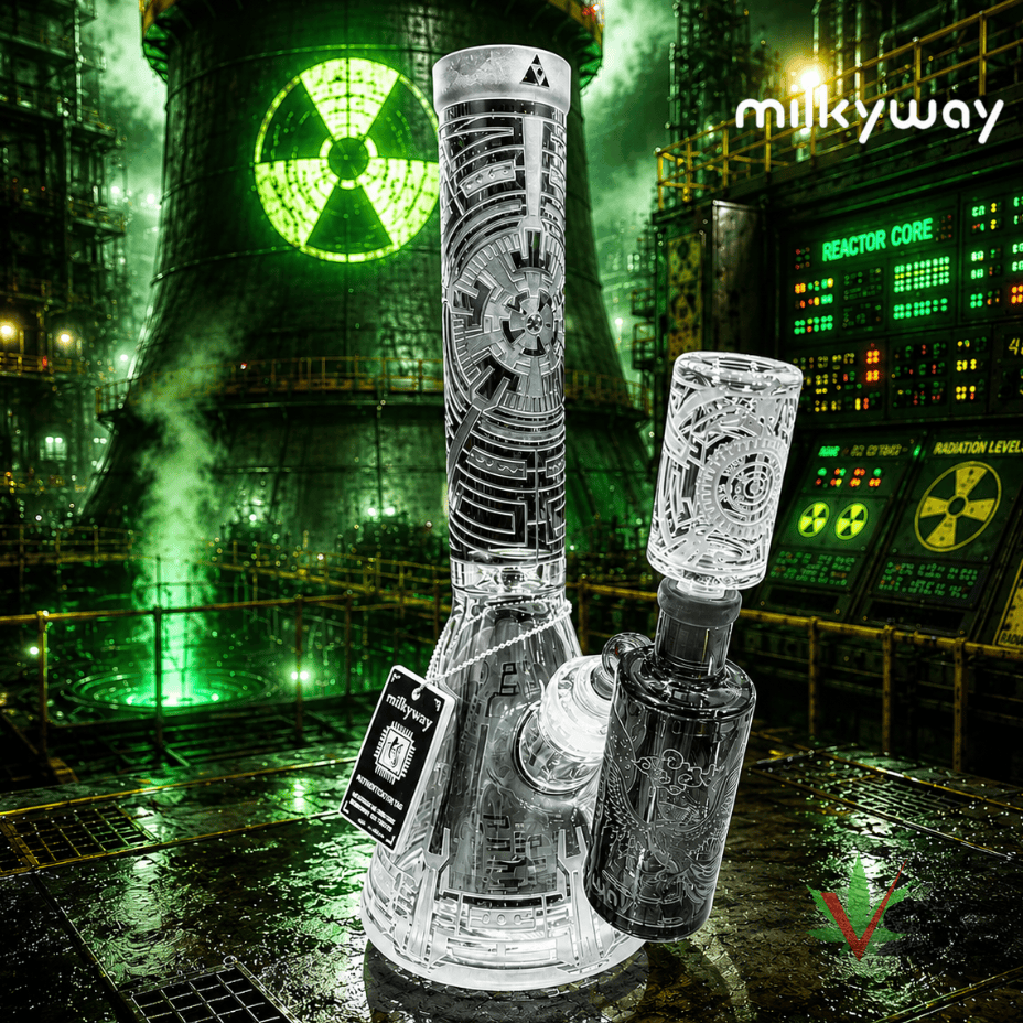 Milkyway 9mm Nuclear Reactor Beaker-14" Beaker / 9mm Steinbach Vape SuperStore and Bong Shop Manitoba Canada