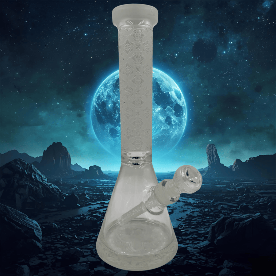 Milkyway 9mm X-Morphic Beaker Bong 15" Frosted Glass Steinbach Vape SuperStore and Bong Shop Manitoba Canada