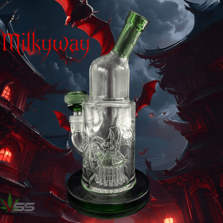 Milkyway Vampire Bats Dab Rig w/Tree Perc-8" Green Steinbach Vape SuperStore and Bong Shop Manitoba Canada