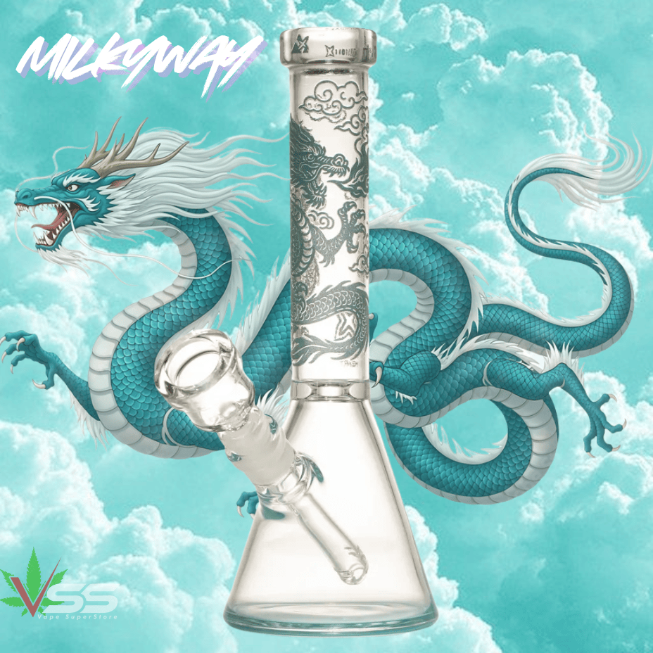 Milkyway X 7mm Dragons Heart Beaker Bong-10" Teal Steinbach Vape SuperStore and Bong Shop Manitoba Canada