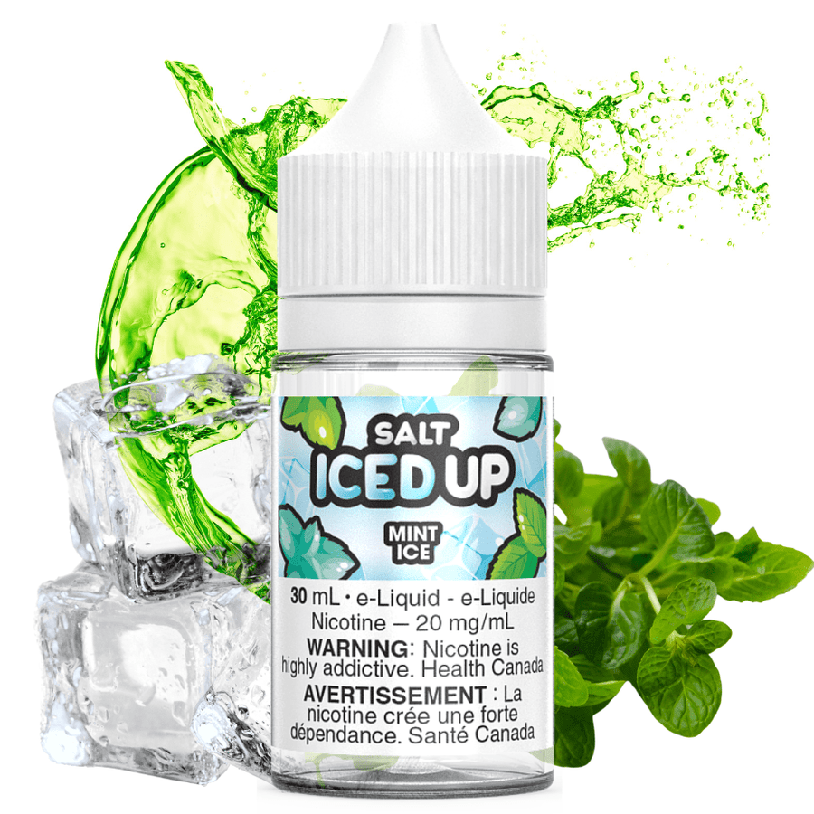 Mint Ice Salt by Iced Up E-Liquid 12mg Steinbach Vape SuperStore and Bong Shop Manitoba Canada