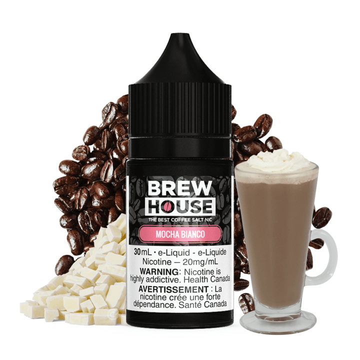 Mocha Bianco Salt by Brew House E-Liquid 30ml / 10mg Steinbach Vape SuperStore and Bong Shop Manitoba Canada