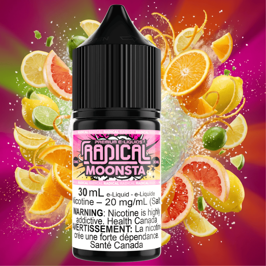 Moonsta Salt Nic by Radical E-liquid 30mL / 12mg Steinbach Vape SuperStore and Bong Shop Manitoba Canada