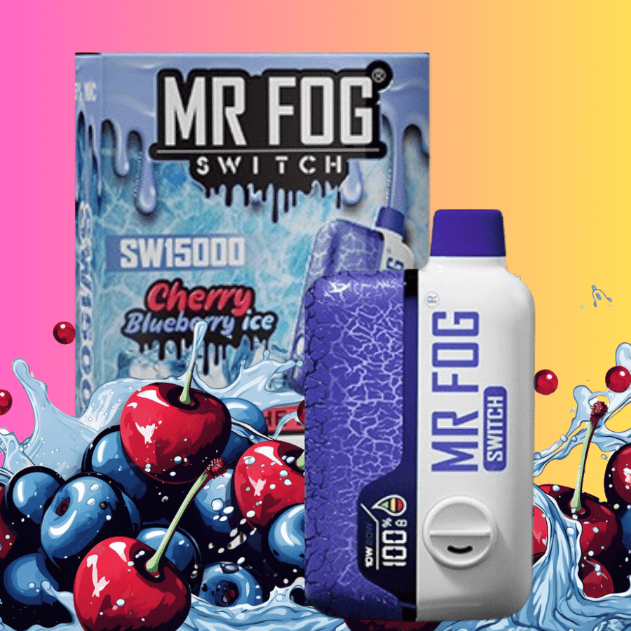 Mr Fog Switch SW15000 Disposable Vape-Cherry Blueberry Ice 15000 Puffs Steinbach Vape SuperStore and Bong Shop Manitoba Canada