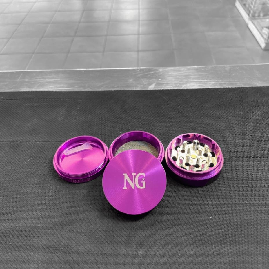 Nice Glass 4-Piece Colored Aluminum Grinder Purple Steinbach Vape SuperStore and Bong Shop Manitoba Canada