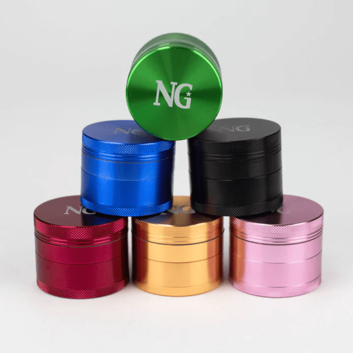 Nice Glass 4-Piece Colored Aluminum Grinder Steinbach Vape SuperStore and Bong Shop Manitoba Canada