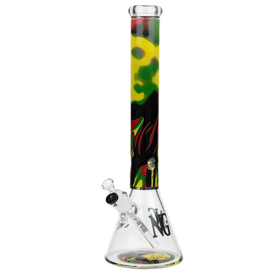 Nice Glass Rasta Legend 7mm Beaker Bong-18" Steinbach Vape SuperStore and Bong Shop Manitoba Canada