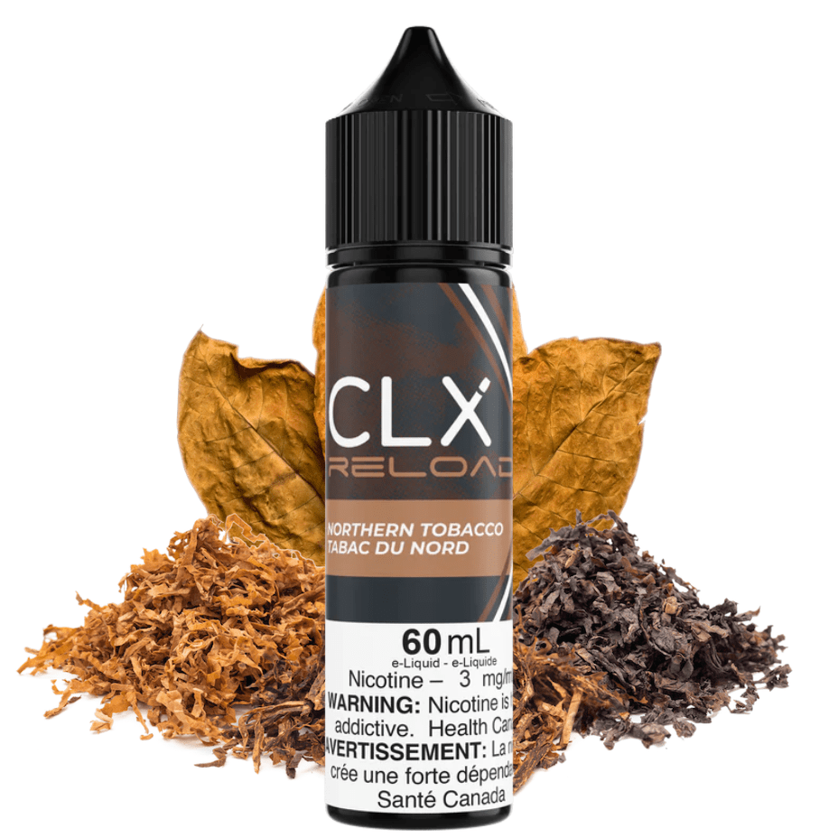 Northern Tobacco by CLX Reload E-liquid 60mL / 0mg Steinbach Vape SuperStore and Bong Shop Manitoba Canada