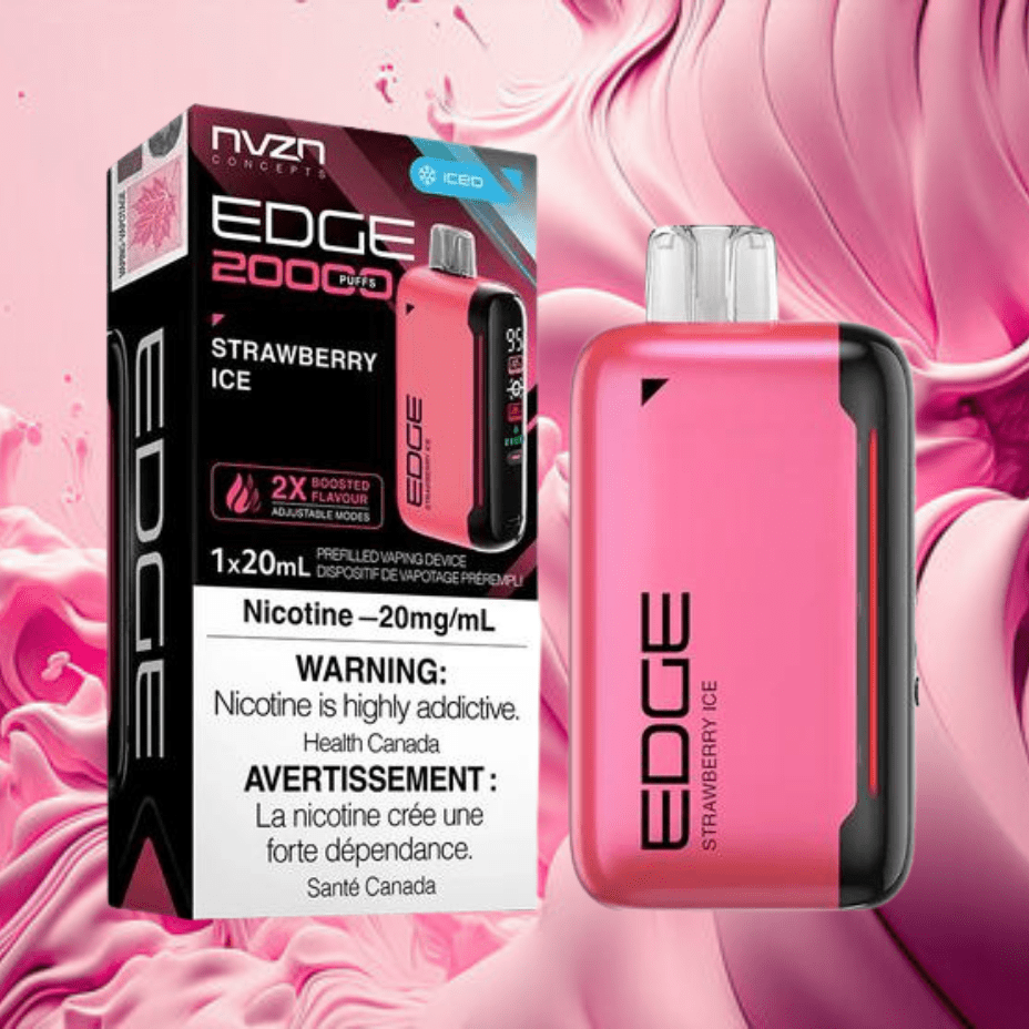 NVZN Edge 20K Disposable Vape-Strawberry Ice 20000 Puffs / 20mg Steinbach Vape SuperStore and Bong Shop Manitoba Canada
