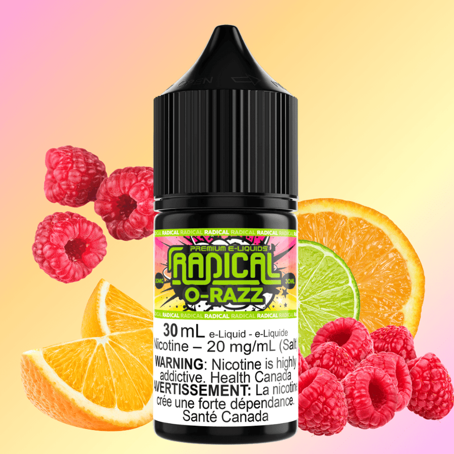 O-Razz Salt Nic by Radical E-liquid 30mL / 20mg Steinbach Vape SuperStore and Bong Shop Manitoba Canada
