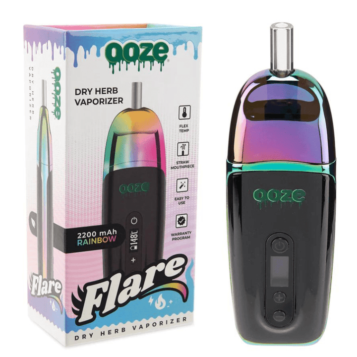 Ooze Flare Dry Herb Vaporizer Rainbow Steinbach Vape SuperStore and Bong Shop Manitoba Canada