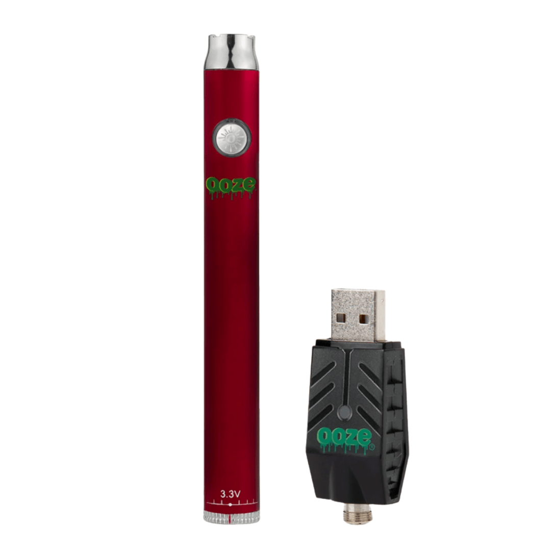 OOZE Slim Twist 510 Adjustable Battery 320mAh / Ruby Red Steinbach Vape SuperStore and Bong Shop Manitoba Canada