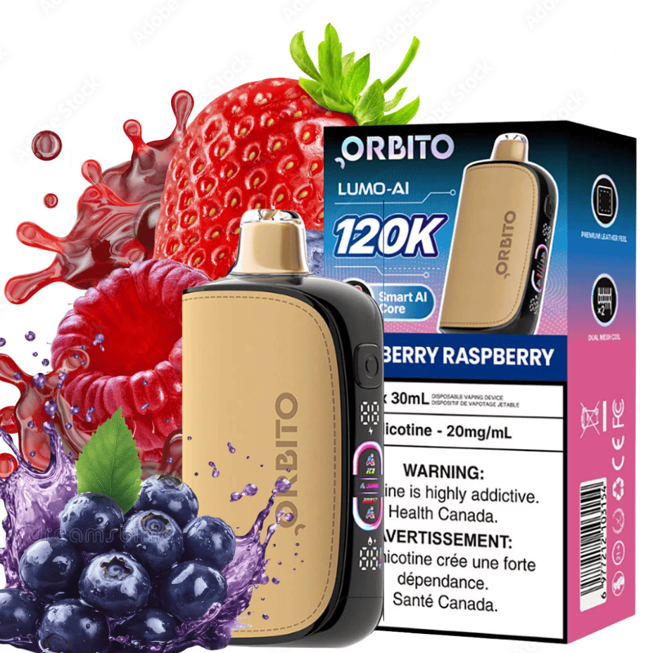 Orbito Lumo-AI 120K Disposable Vape-Blueberry Raspberry Steinbach Vape SuperStore and Bong Shop Manitoba Canada
