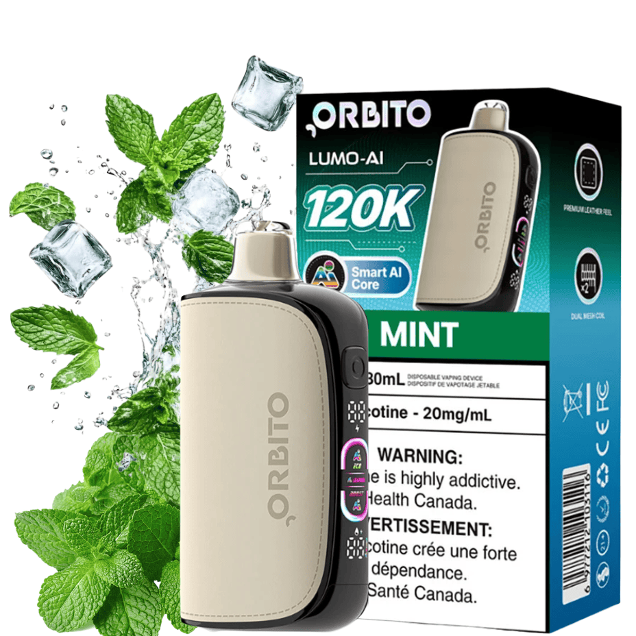 Orbito Lumo-AI 120K Disposable Vape-Mint Steinbach Vape SuperStore and Bong Shop Manitoba Canada