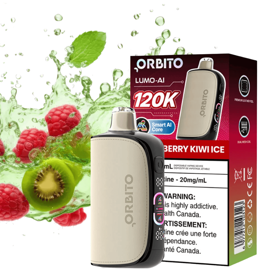 Orbito Lumo-AI 120K Disposable Vape-Strawberry Kiwi Ice Steinbach Vape SuperStore and Bong Shop Manitoba Canada