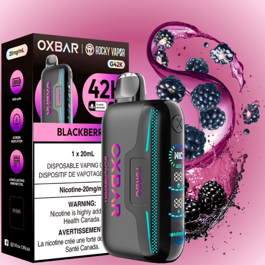Oxbar G42k Disposable Vape-Blackberry 20mg / 42000 Puffs Steinbach Vape SuperStore and Bong Shop Manitoba Canada