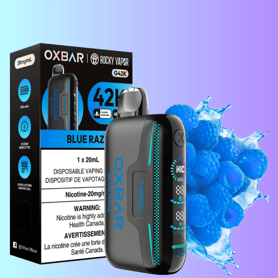 Oxbar G42k Disposable Vape-Blue Razz Steinbach Vape SuperStore and Bong Shop Manitoba Canada