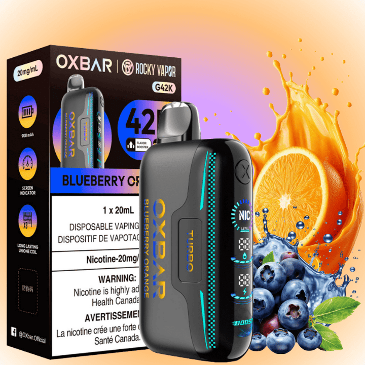 Oxbar G42k Disposable Vape-Blueberry Orange 20mg / 42000 Puffs Steinbach Vape SuperStore and Bong Shop Manitoba Canada