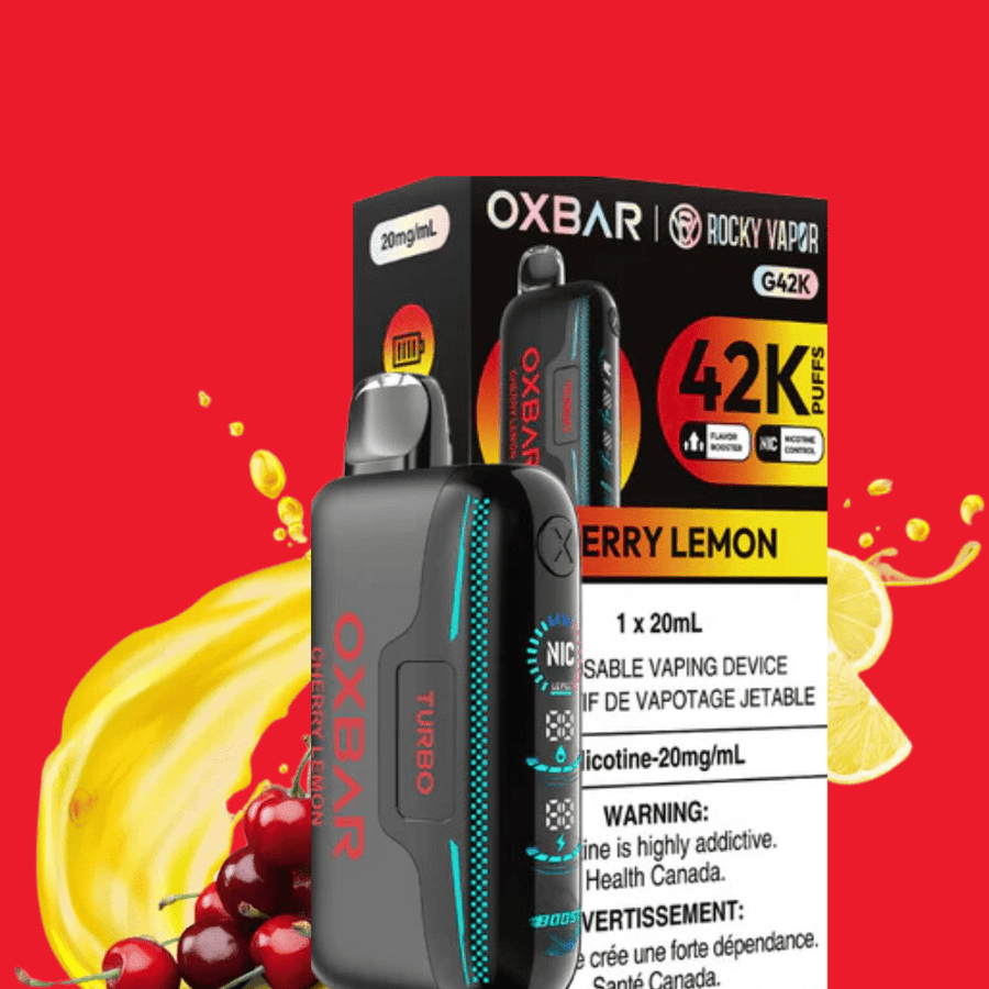 Oxbar G42k Disposable Vape-Cherry Lemon Steinbach Vape SuperStore and Bong Shop Manitoba Canada