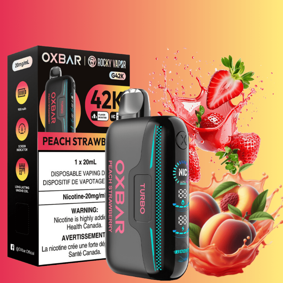 Oxbar G42k Disposable Vape-Peach Strawberry Steinbach Vape SuperStore and Bong Shop Manitoba Canada