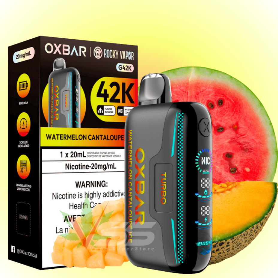 Oxbar G42k Disposable Vape-Watermelon Cantaloupe Ice 20mg / 42000 Steinbach Vape SuperStore and Bong Shop Manitoba Canada